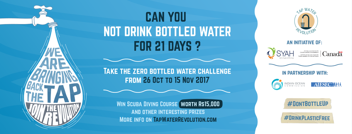karuna_mru's tweet photo. SO excited about our new initiative: #TapWaterRevolution! Follow @tapwaterev &amp; sign up for #ZeroBottledWaterChallenge to #DrinkPlasticFree https://t.co/KIhnR1WTwu
