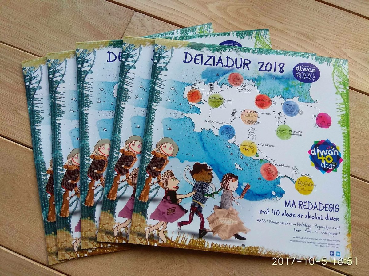 Soutenez l'école <a href="/DiwanPlougastel/">Diwan Plougastell</a> en achetant votre calendrier @DiwanOfisiel 2018 pour 10 euros.
Contactez-nous !!