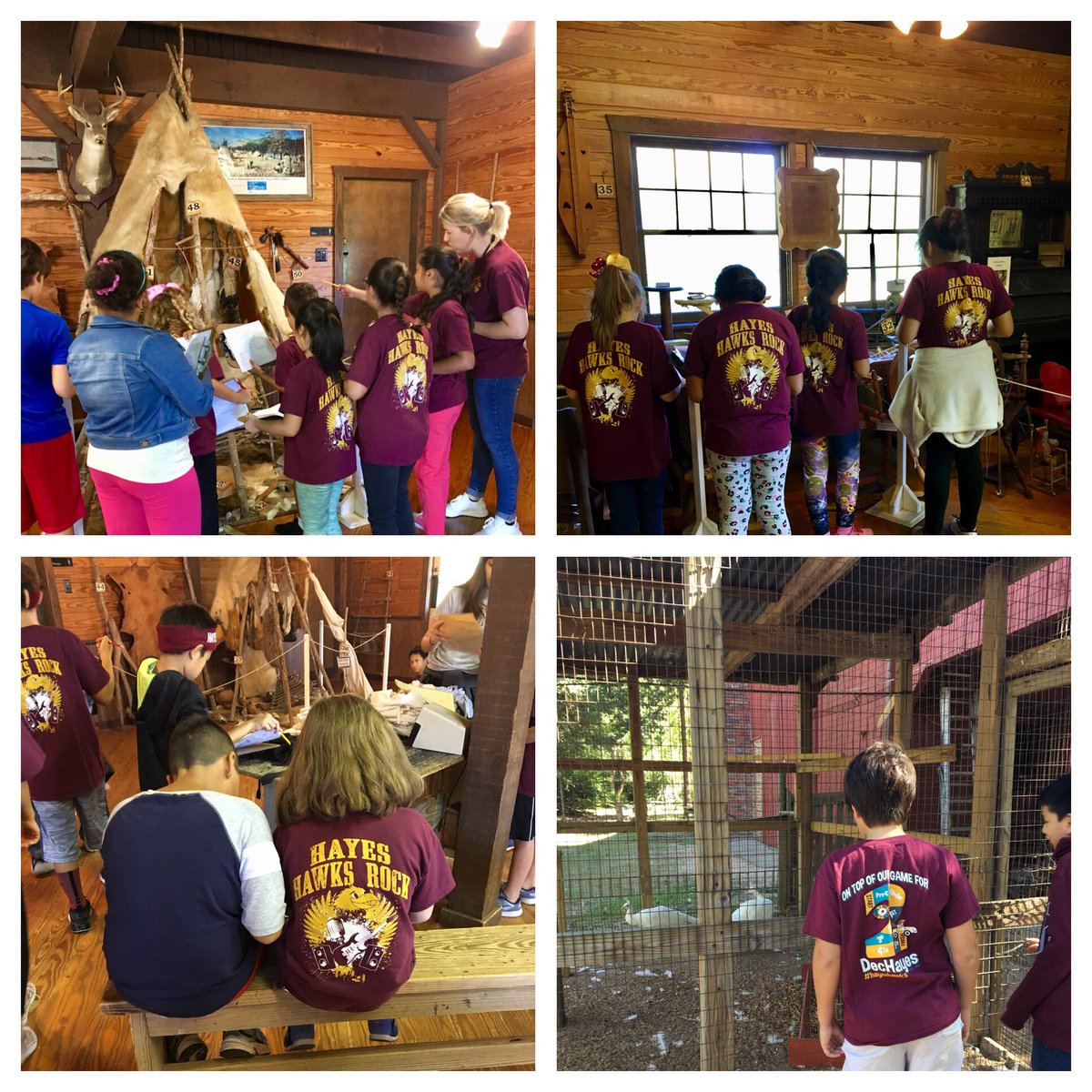 History Classroom at Outdoor Learning Center. <a href="/JHE4th/">JHE 4th Grade</a> #hayeshawks