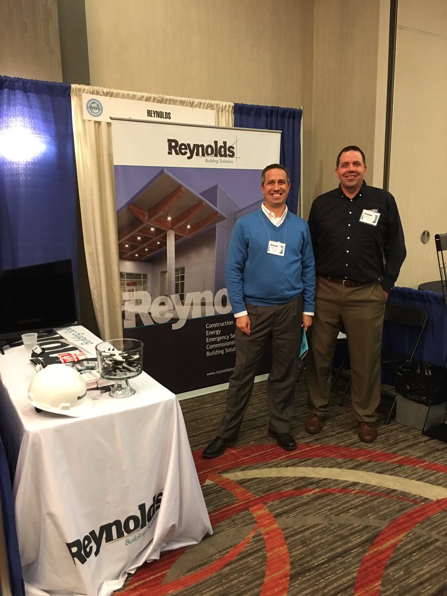 SitelogIQ_East's tweet photo. Stop &amp; say hi to these two representing in #booth31 at the @pasbo_org facilities mgmt/transportatation conf today. #reynoldsconnects https://t.co/vi2MjYyKJ4