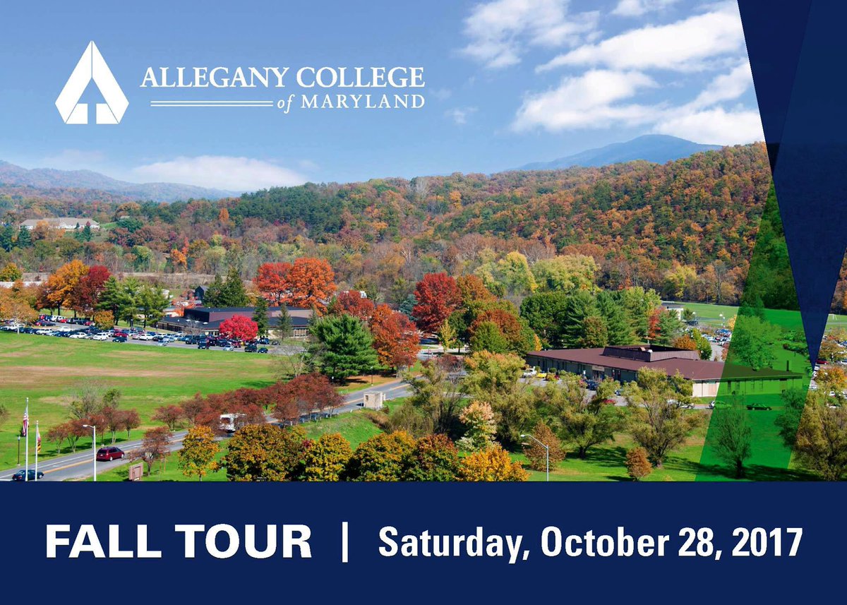 alleganycollgmd's tweet photo. Fall Tour is this Saturday. Come on out and see what great opportunities await you at ACM.
#alleganycollegeofmaryland #DiscoverACM https://t.co/KL16Z3Vnl4