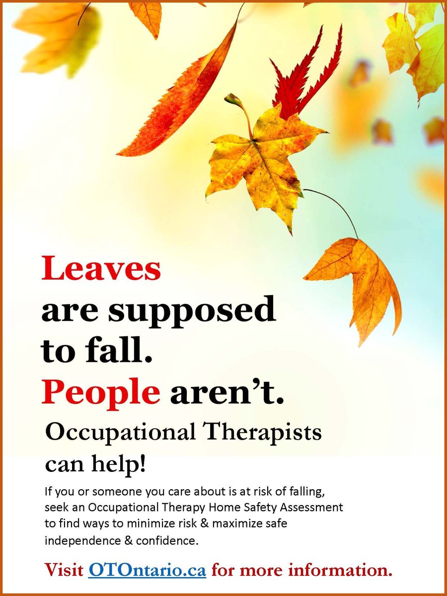 AltumHealth's tweet photo. Occupational Therapists can help if you are afraid of a family member falling. Prevent the slip before it happens! #OTThursday #altumhealth https://t.co/1dlZQ9ZjKp
