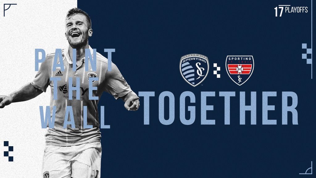StCroixSoccer's tweet photo. Playoffs are here! Good luck @SportingKC!!! #together #sportingstcroix #matchday ⚽️⚽️⚽️ https://t.co/PUOJ8MlGJ8