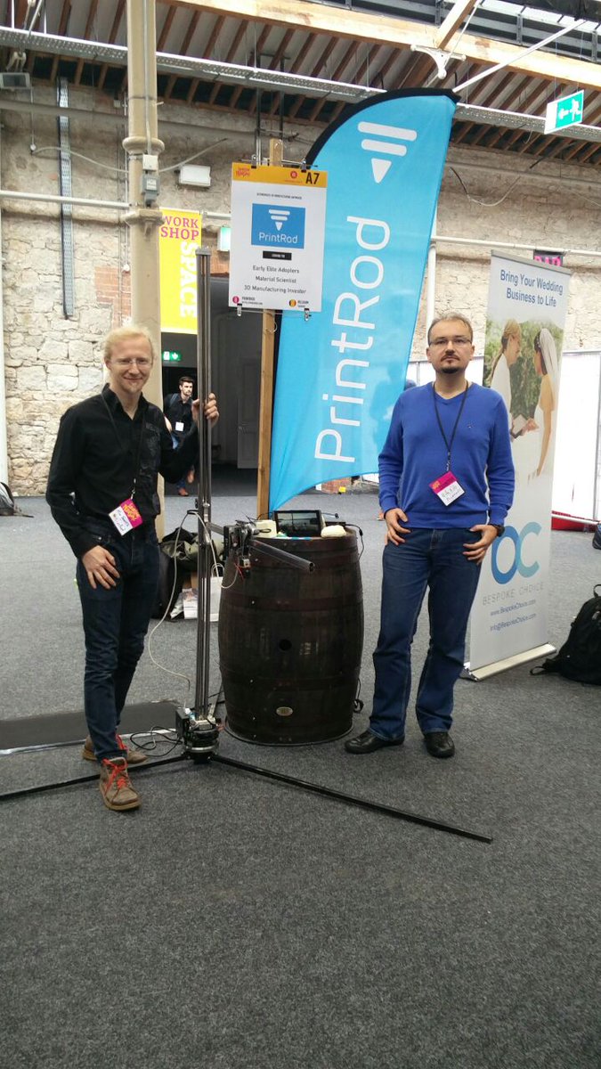 PrintRod's tweet photo. It was a blast, thanks @festivaluprise we 've had a great time with @PrintRod #tool-bot #Entrepreneurs https://t.co/Q5mlBwIZS3