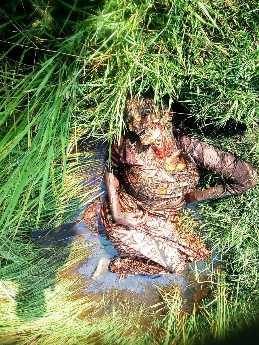 Ziyabulmdw's tweet photo. Warning Grph~ #Rohingyas Woman Killed By #MyanmarArmy with their dogs In #KunTheePin (Behind #Sadullah ' Garden)She Was Alive On 25Oct17 https://t.co/iyk4YRFz3x