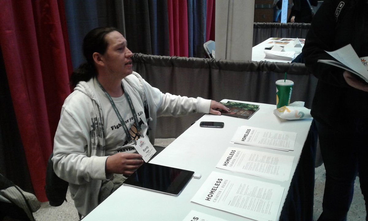 nkirk4homeless's tweet image. @RandyPages selling books and handing out charters! #IMayNotHaveAHome #ItsOurTimeNow #HumanRights #homelessness #CAEH17