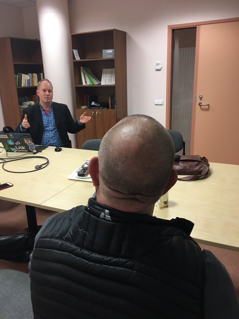 Spent a GREAT afternoon with Alex Norta <a href="/Tallinn/">tallinn</a> University - he's been rethinking value chains since 2001. Amazing!!!