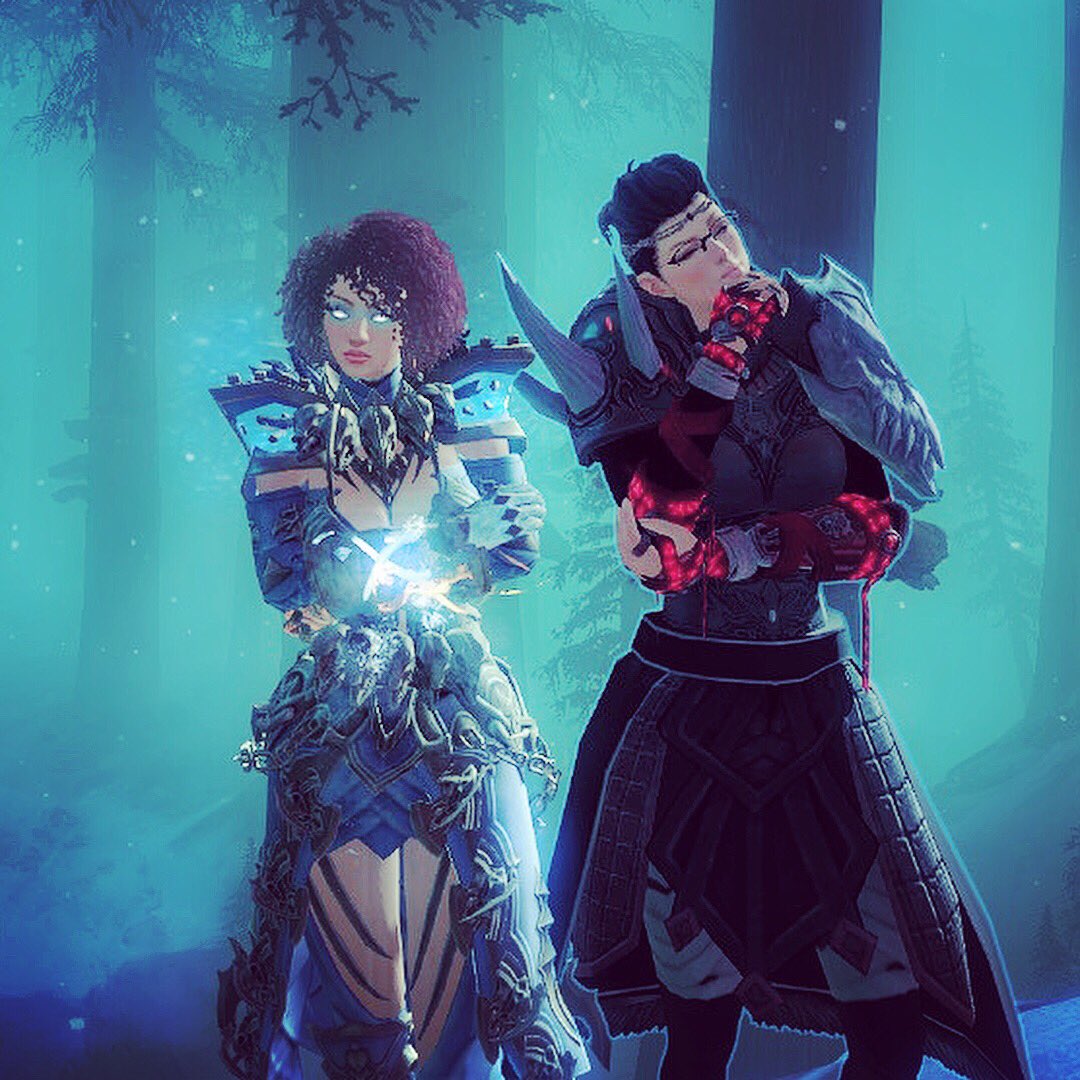 MomoGasmic's tweet photo. Hangout with @KitTheTraveler on #GuildWars2 #GuildWars2PoF #GW2PoF on our #fabulous #gorgeous #beautiful #sexy #style #fashionwars2 toons https://t.co/W05zI3kVnl