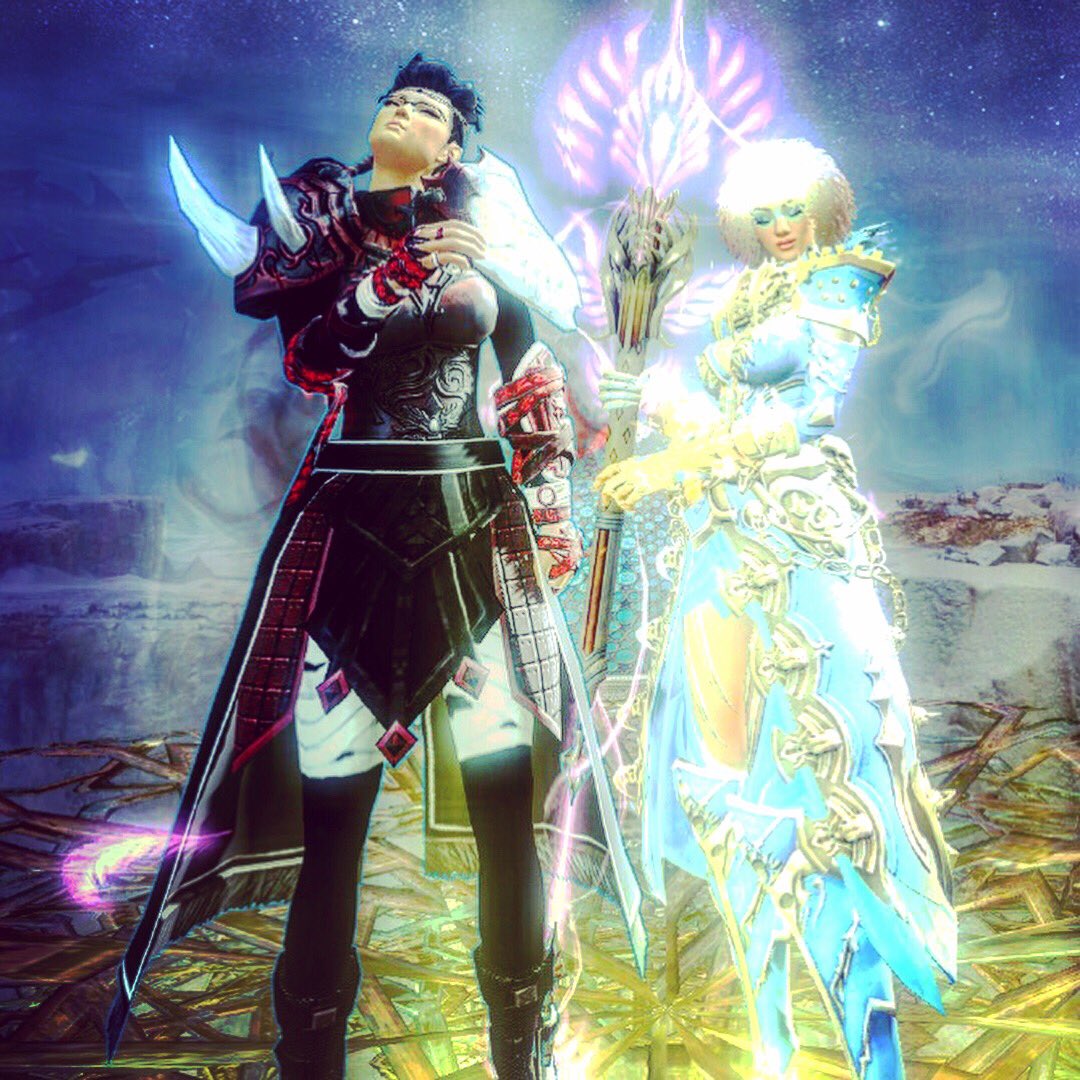 MomoGasmic's tweet photo. Hangout with @KitTheTraveler on #GuildWars2 #GuildWars2PoF #GW2PoF on our #fabulous #gorgeous #beautiful #sexy #style #fashionwars2 toons https://t.co/W05zI3kVnl
