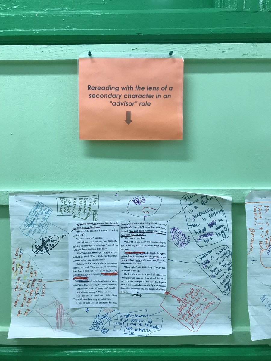hareematifkhan's tweet photo. Various Reading lenses, close Reading, collaborative text annotations all on proud display: a clear literacy culture #ps158 #tcrwp https://t.co/xyyMpo3O4u