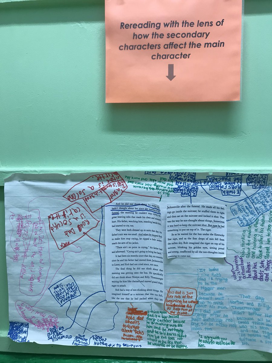 hareematifkhan's tweet photo. Various Reading lenses, close Reading, collaborative text annotations all on proud display: a clear literacy culture #ps158 #tcrwp https://t.co/xyyMpo3O4u