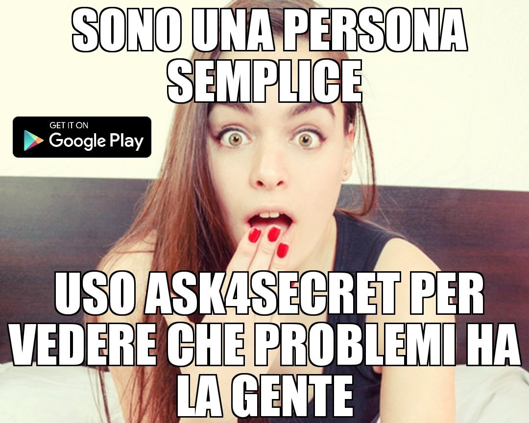 Ask4Secret's tweet image. Scarica anche tu #ask4secret ❤️
• Anonimato garantito ✔️

Disponibile sul Google Playstore ⬇️
play.google.com/store/apps/det…

#ask4secret