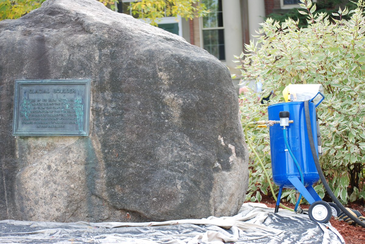 QuartermainCntr's tweet image. Have you seen our erratic just outside @QuartermainCntr? Come and see!  It has just been cleaned and has MANY stories to share!
#Geology