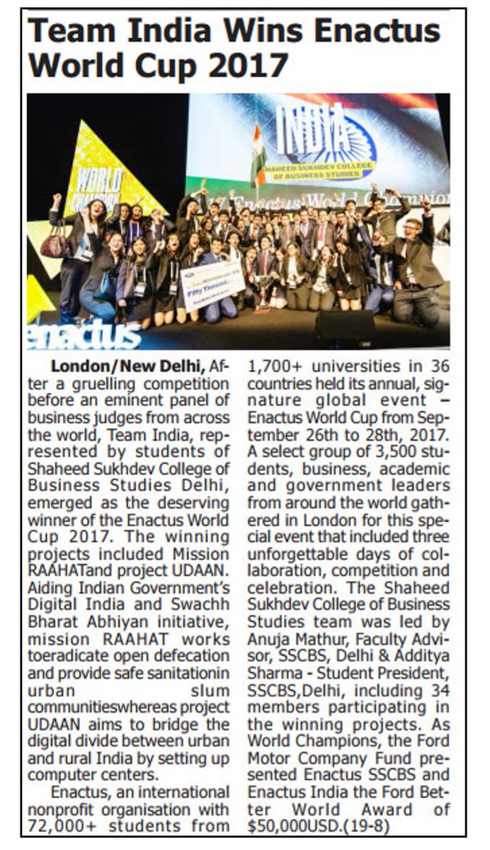 #EnactusIndia tweet media