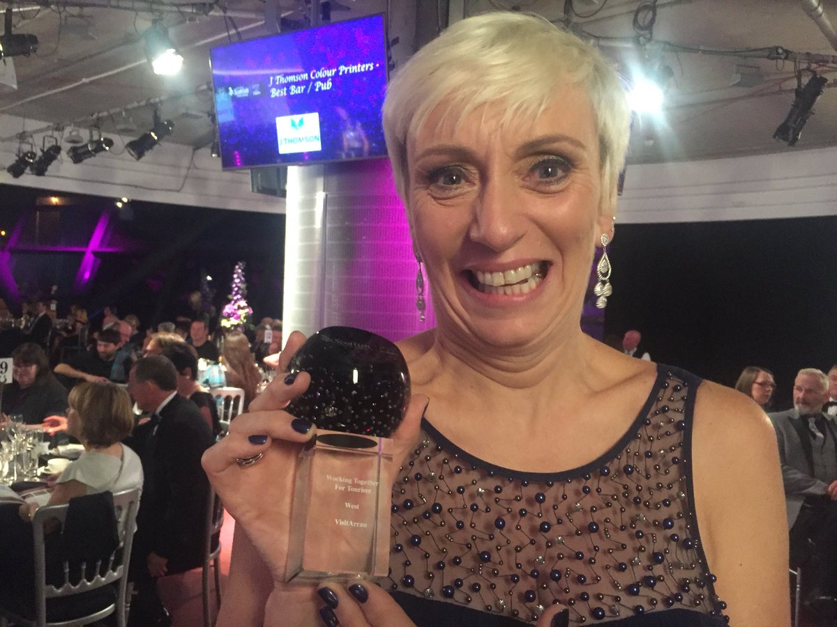 BrianFulton71's tweet photo. Well done @OrmidaleLass @CalMacFerries @VisitArran working together for tourism award #ThistleAwards #calmaccommunity https://t.co/cD9oG9J76o