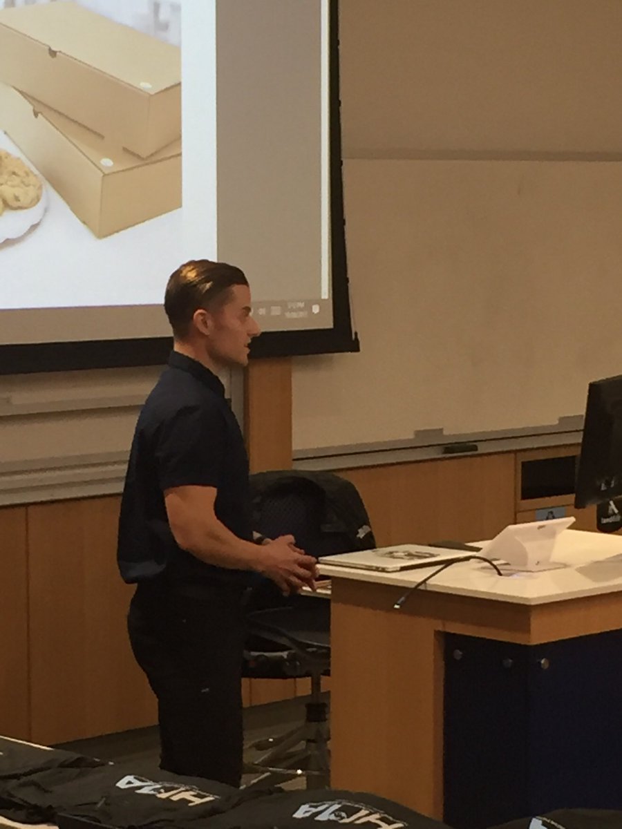 hma_usu's tweet photo. Sawyer Hemsley from Crumbl is here to give us some info for our week long case competition. We’re excited to work with Crumbl! https://t.co/E4wiwq70Yu