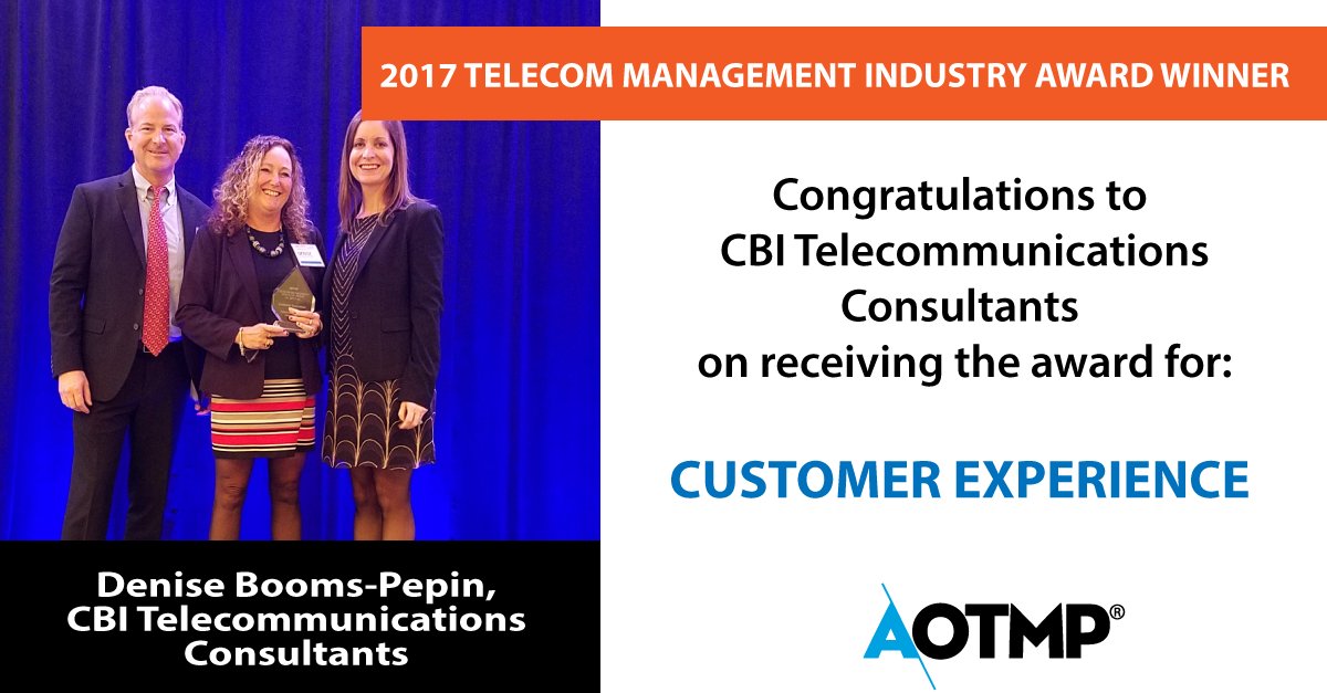 Congratulations to <a href="/CBI_Telecom/">CBI Telecom</a> for winning a 2017 Telecom Management Industry Award! goo.gl/xdxHGv