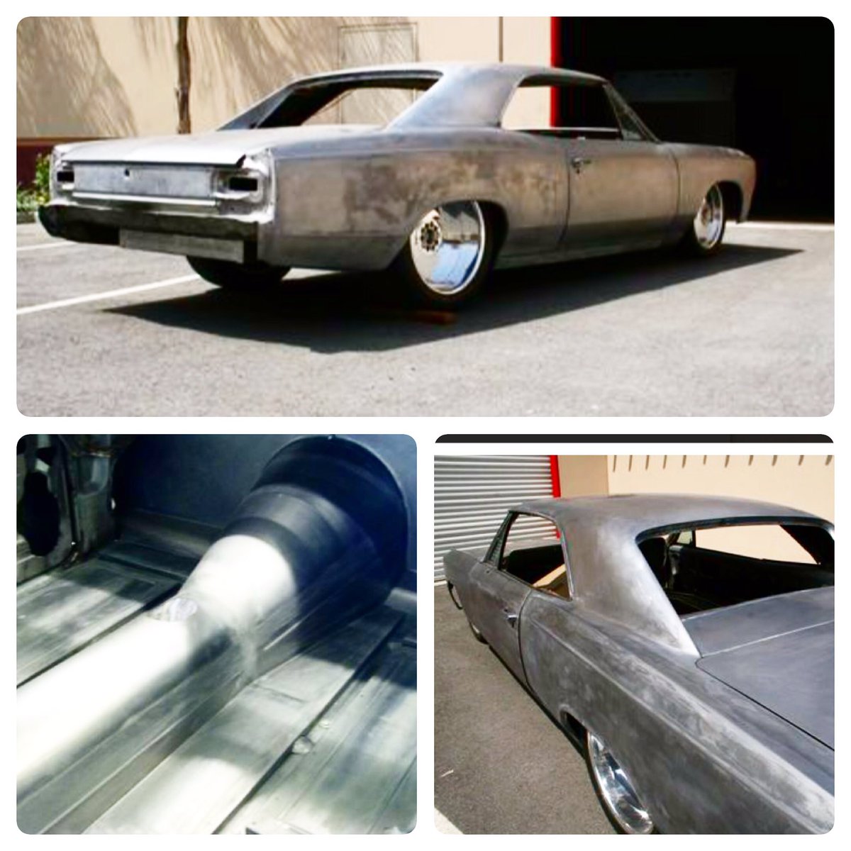 BradFanshaw's tweet photo. Damn the 1966 Chevelle that was sold to the same customer as the #bonspeed #F150 SuperTruck was also lost in the fire never finished it😢 https://t.co/2pnvZhYHHf