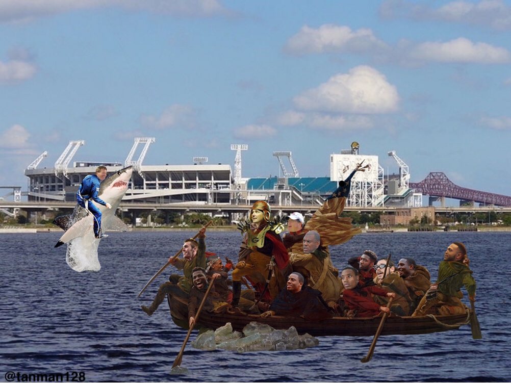 tanman128's tweet photo. General Kirby and the Dawgs crossing the St. Johns, headed to #UGAvsUF https://t.co/2ygVTHlndZ