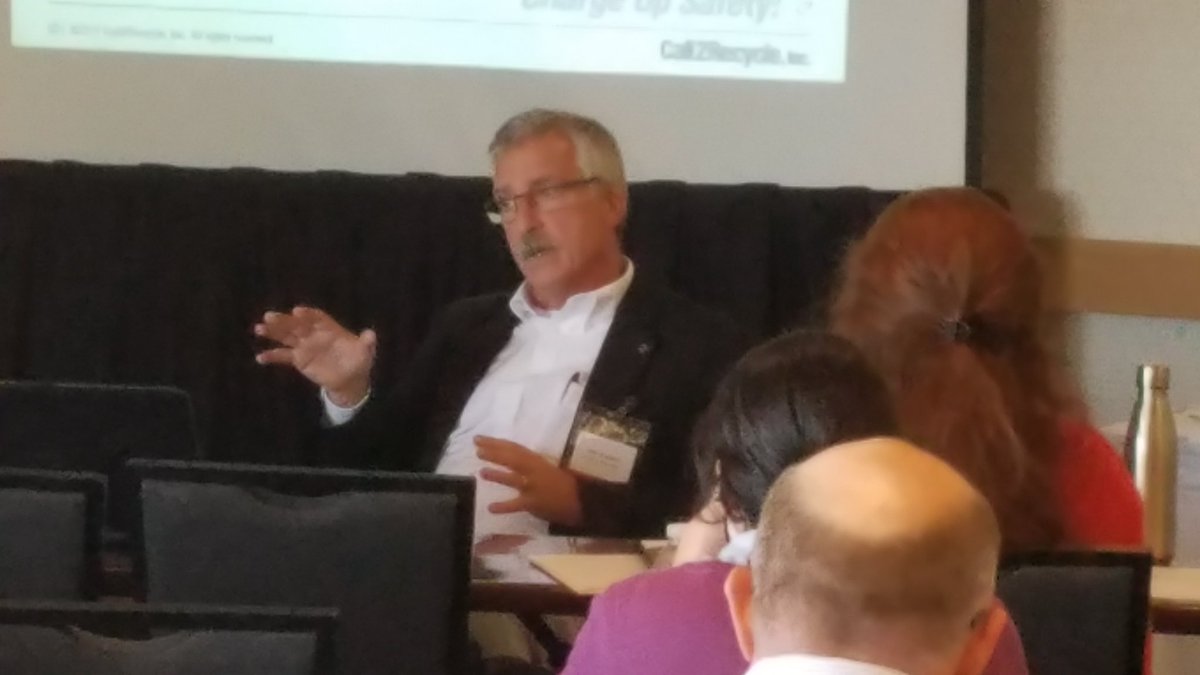 ilcswma's tweet photo. Thanks to Tim Warren from @Call2Recycle for speaking at the #ILCSWMA Annual Conference https://t.co/mhAxADGCWg