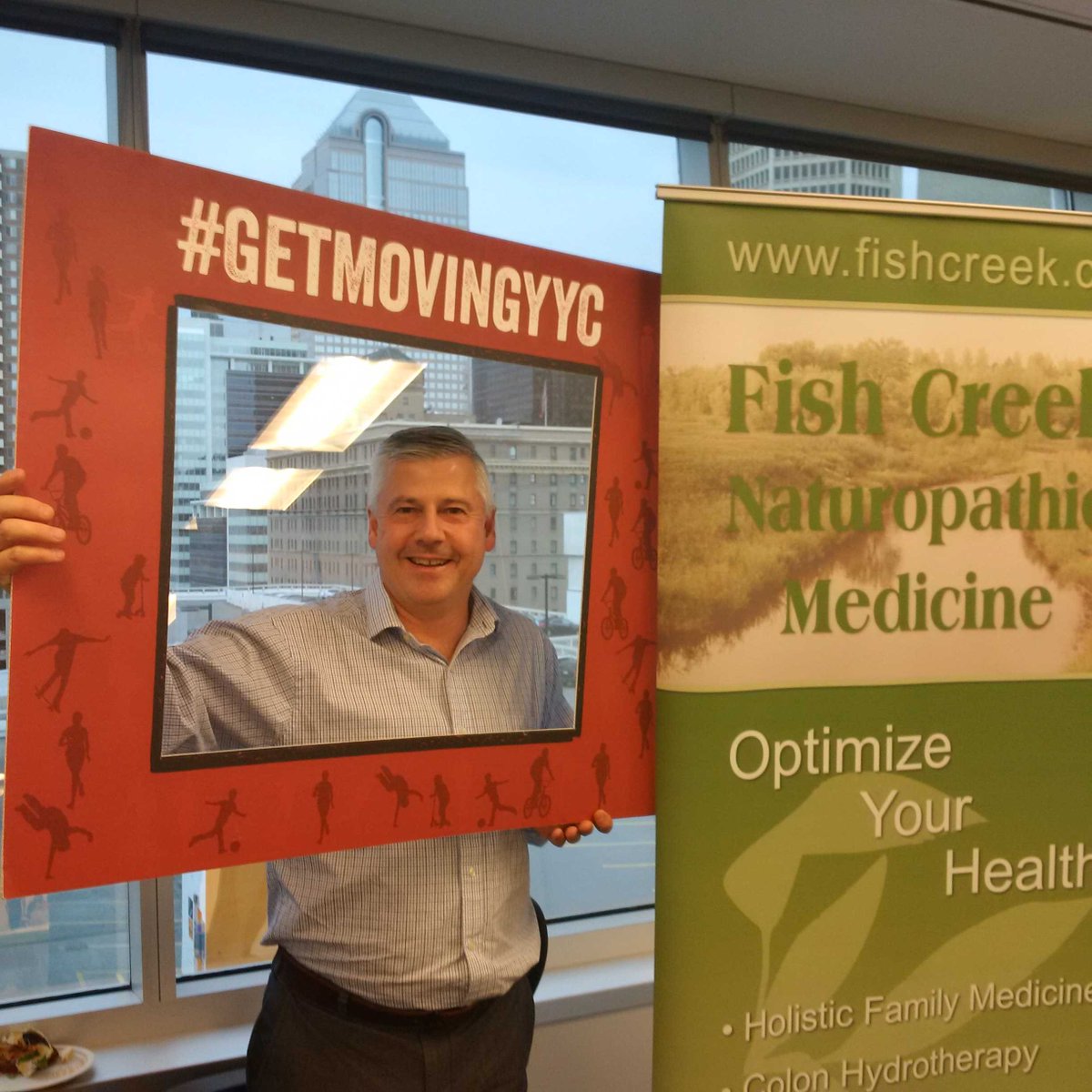 steph_won's tweet photo. Happy to be at Tervita Wellness Fair encouraging Calgarians to be well. #GetMovingYYC @FishcreekND https://t.co/ANF2CtDnNi