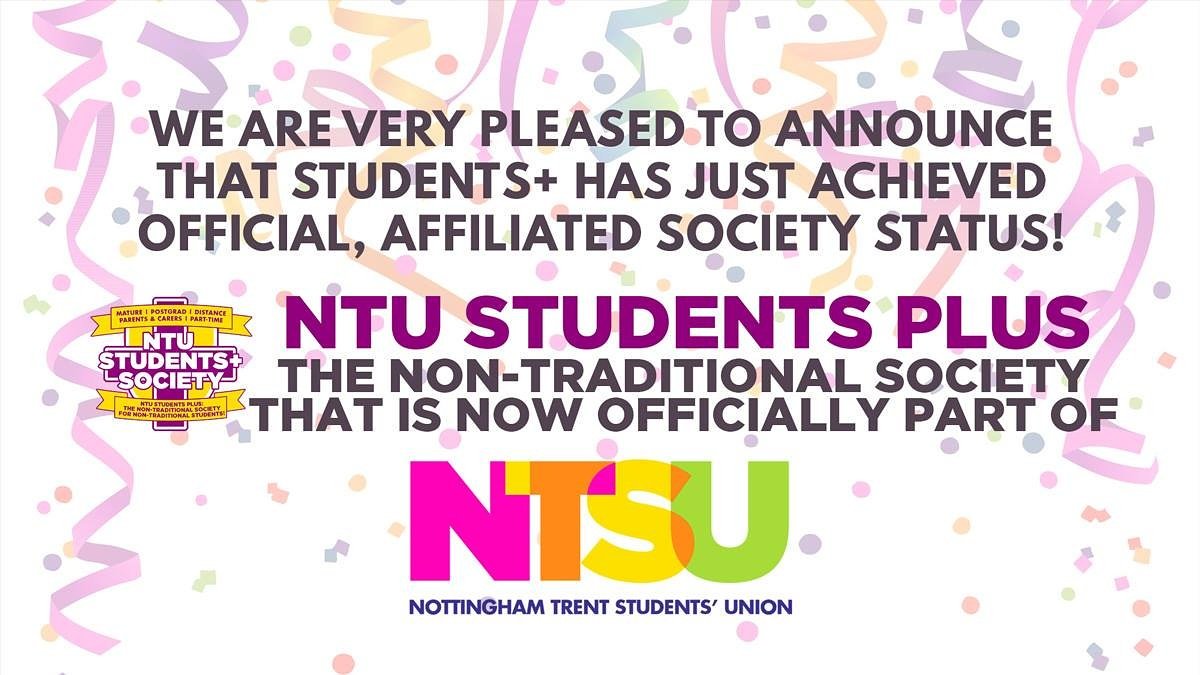 We're proud to announce we're now an official NTSU society! 🎉 #NTUstudentsplus #itsofficial #NTSU #affiliatedsociety #nontraditionalstudents