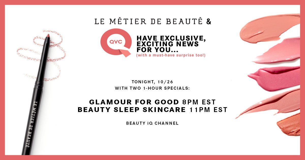 idajesus's tweet photo. Watch @beautyiq tonight @ 8pm &amp; 11pm for beauty tips, tricks &amp; treats w/LMdB's Director of Skincare, Hylton Lea! - https://t.co/qdpJ9XdCrd https://t.co/magNFJa0VP