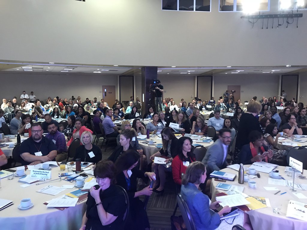 PeterACallstrom's tweet photo. So proud of @sdworkforce team - full house 500+ #Careers https://t.co/vjg2nqiEFG #SDWorkCon17 @CAWorkforce @WorkforceInvest #WIOAworks https://t.co/ycm2jmjeZ4