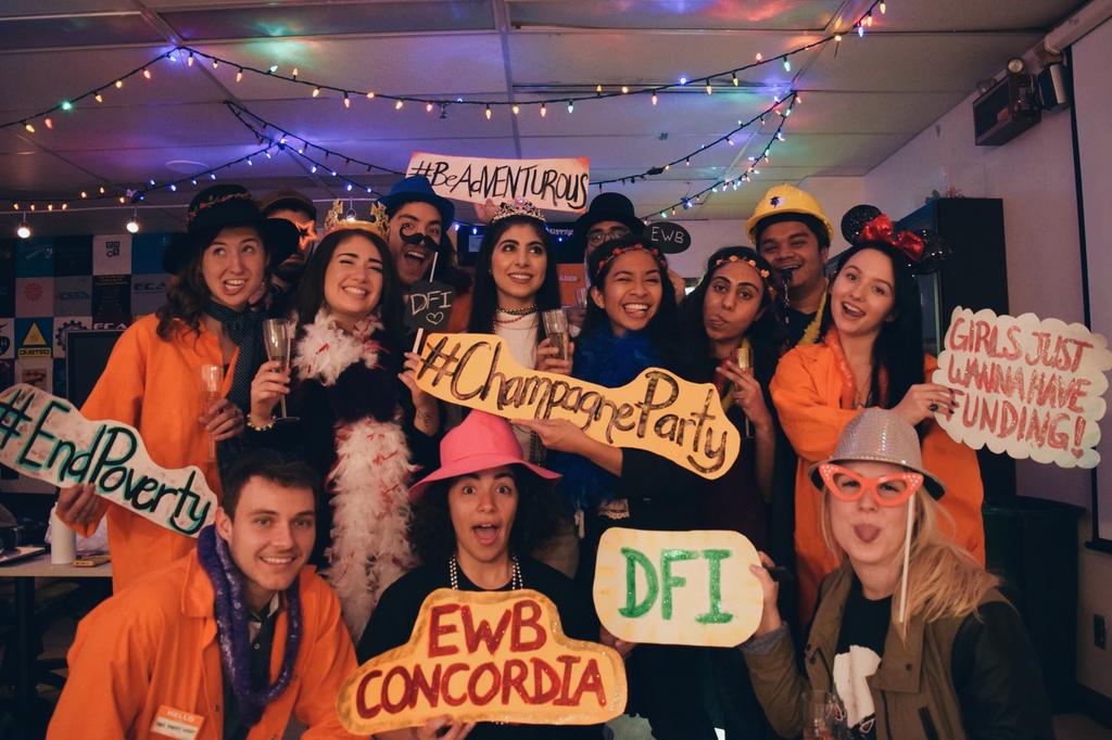 EWBConU's tweet photo. @EWBConU is asking @FP_Champagne to be #BeAdVENTUROUS and use Canada's DFI to support women-led high-risk early ventures #ChampagneParty https://t.co/yrJviFDgPy