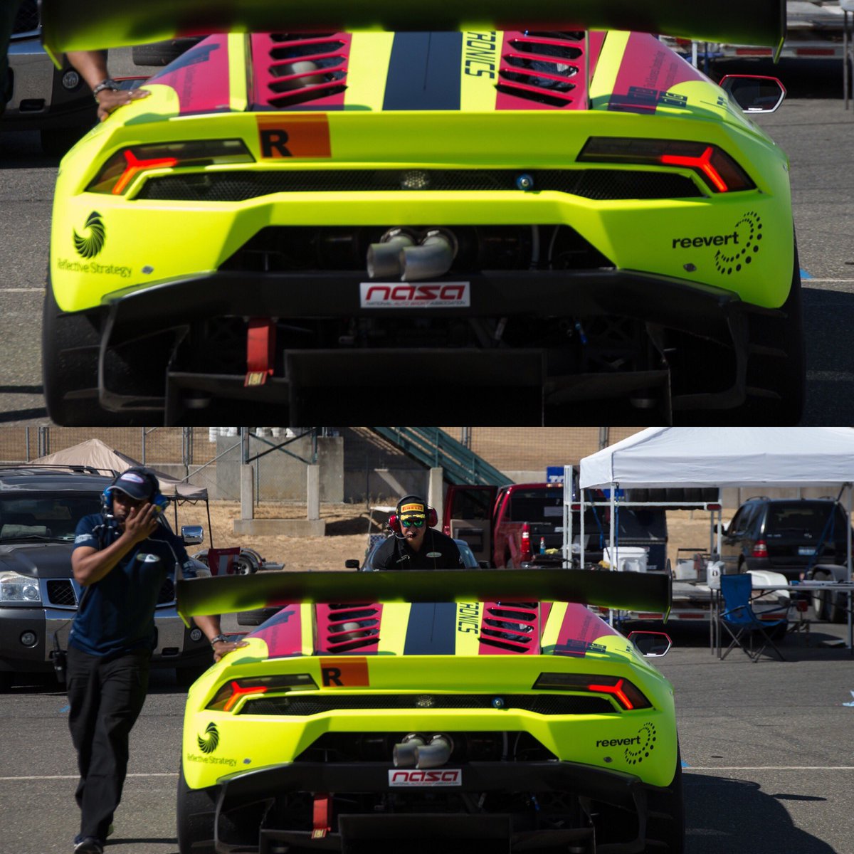 Prepping for Buttonwillow this weekend! #usracetronics #lamborghini