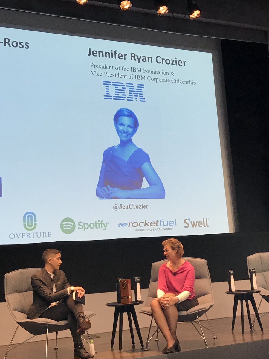 agallmei's tweet photo. RT @madelinekelleyg: Just found my new idol @jencrozier .. thank you @OvertureTech #StemHD @IBM #womeninbusiness https://t.co/e4dfFmPNwL