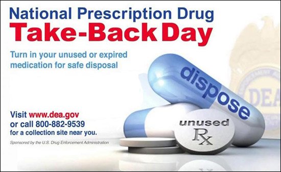 WinnetkaPolice's tweet photo. Saturday October 28 is #NationalDrugTakeBackDay from 10am-2pm. Drop unused/expired medication at the WPD lobby for safe disposal! https://t.co/gGzEleTXxB