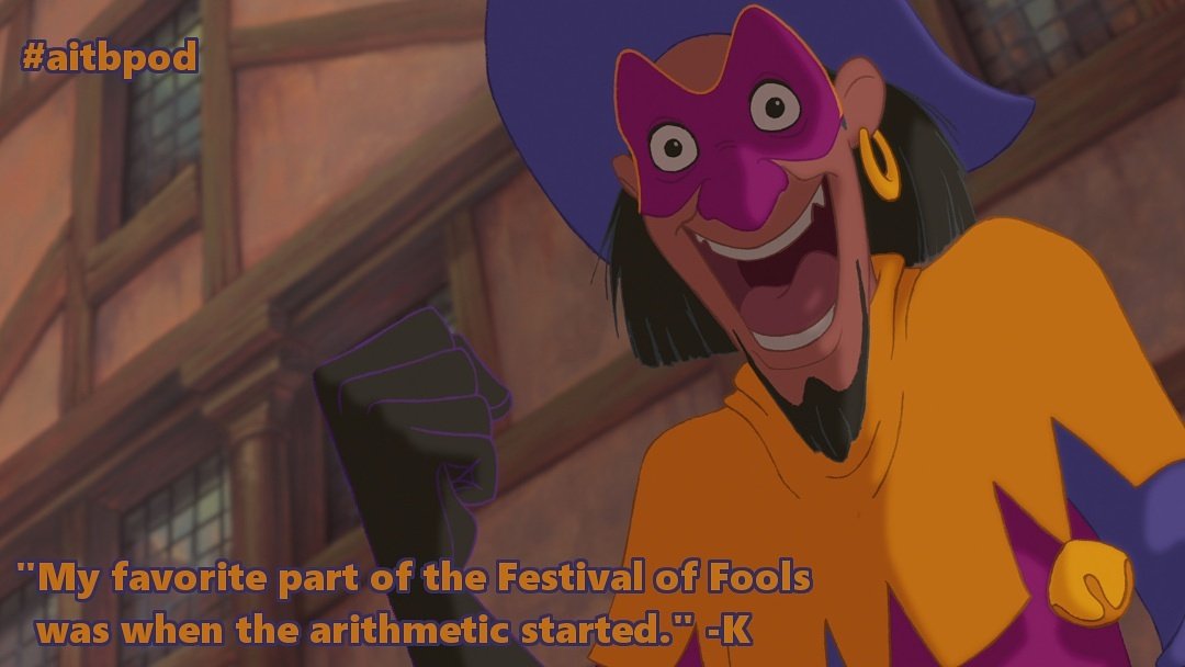 AitBPod's tweet photo. Episode 59 all adds up! #animation #PodernFamily #Disney #disneyrenaissance #hunchback #notredame #clopin #gypsy #festival #aitbpod https://t.co/7ZQfEzEdaj