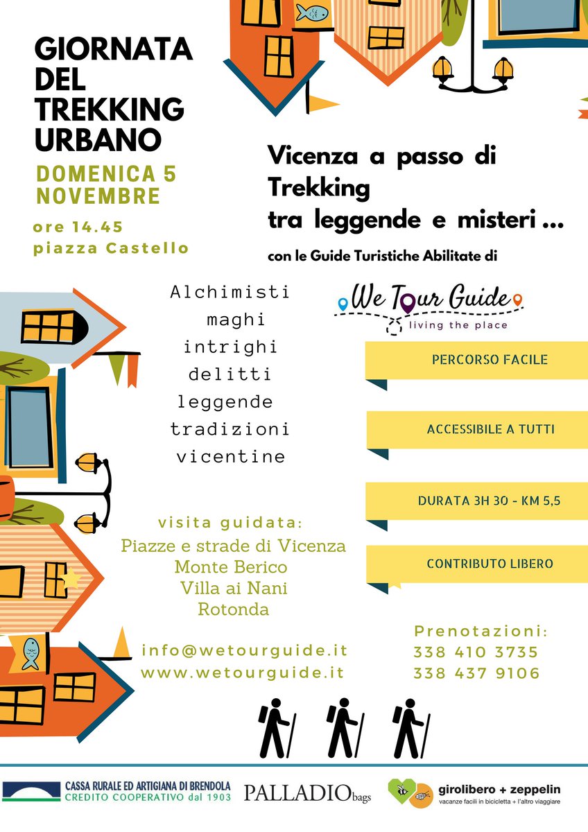 Giravicenza's tweet image. Anche a Vicenza pratichiamo il #trekking_urbano vi aspettiamo domenica 5 novembre!