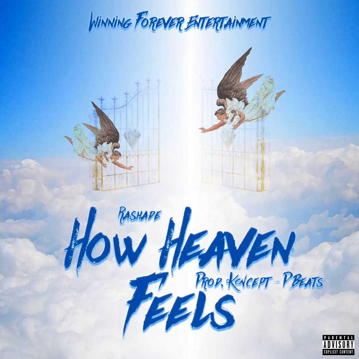 DesignHallGfx's tweet photo. “How Heaven Feels” Single Cover.            #SingleCover #Singles #Coverart https://t.co/77frnKKo6T