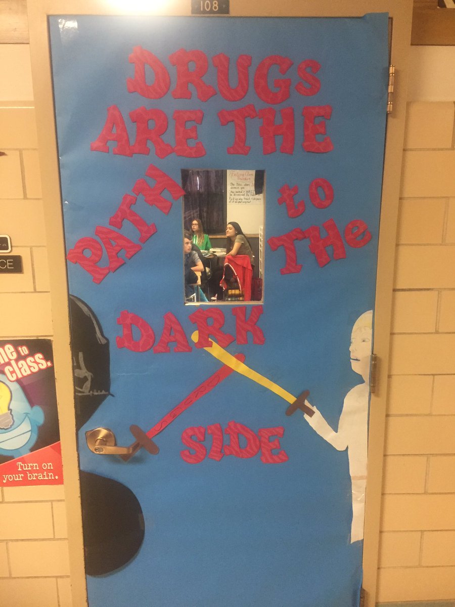 FanninPanthers's tweet photo. Great looking door decorations for Red Ribbon Week. Winner announced tomorrow! https://t.co/M1a10y5Bpk