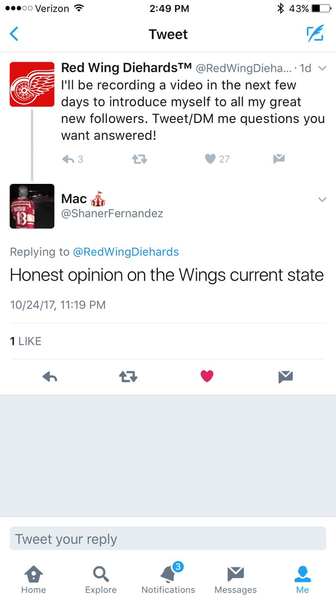 RedWingDiehards's tweet photo. Question submitted by @ShanerFernandez 🐙🚨 
Do you agree or disagree? https://t.co/jQ57LGuKkG