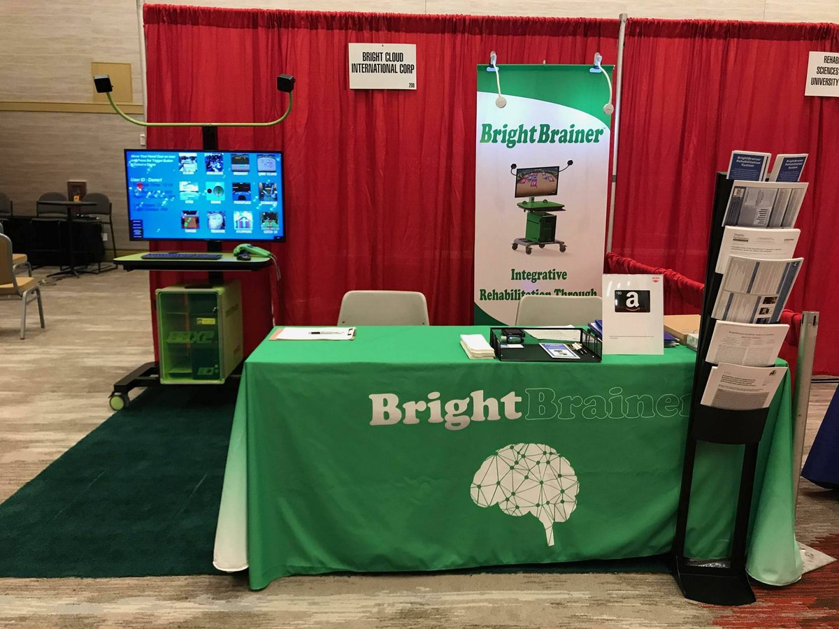 BrightCloudInt's tweet photo. Check out our Virtual Reality Rehabilitation System booth #208! @ACRMtweets #ACRM #PIRR2017 https://t.co/p7c1NtlvsX