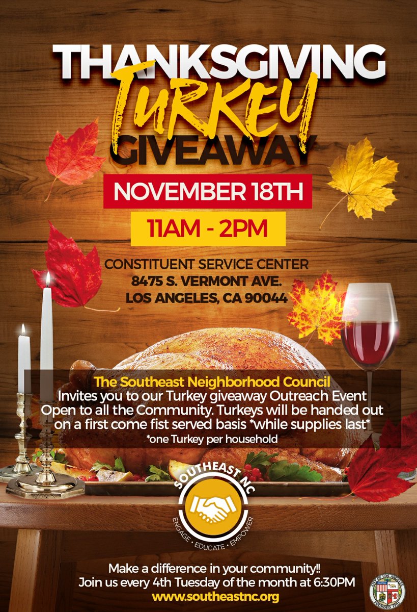 ECSoutheastNC's tweet photo. Giving back to our community come out ALL while supplies last Nov 18, 11am-2pm #ECSoutheastNC #mhdcd8 https://t.co/xyY0DrQwQa