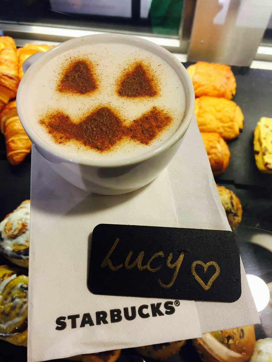 If you love Halloween Season as much as Lucy does, make sure to grab a Pumpkin Spice Latte before it disappears November 2nd! #Starbucks