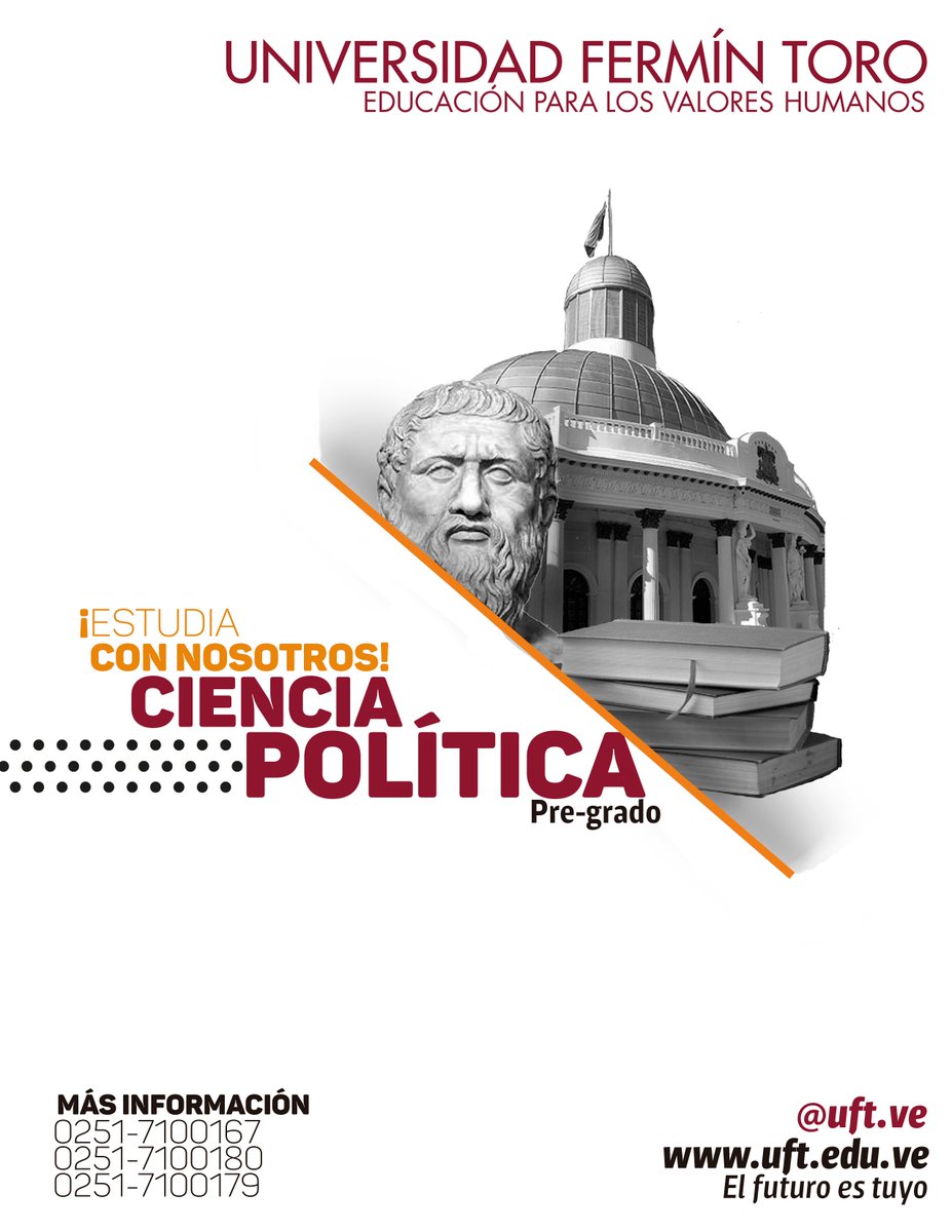 CsPoliticaUFT's tweet photo. En la Escuela de Ciencia Política de la @Universidaduft formamos en el presente a los líderes de futuro. Ven y estudia con nosotros. https://t.co/KrBM6RcQ4W