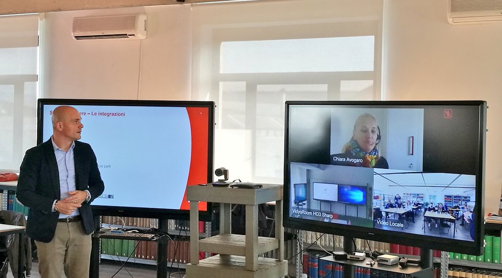 Leotta_e_C's tweet photo. #SharpAnywhere il sistema di videoconferenza sicuro semplice e in 4K. Su #bigpad è spettacolare @Leotta_e_C https://t.co/PjmSGgyNux