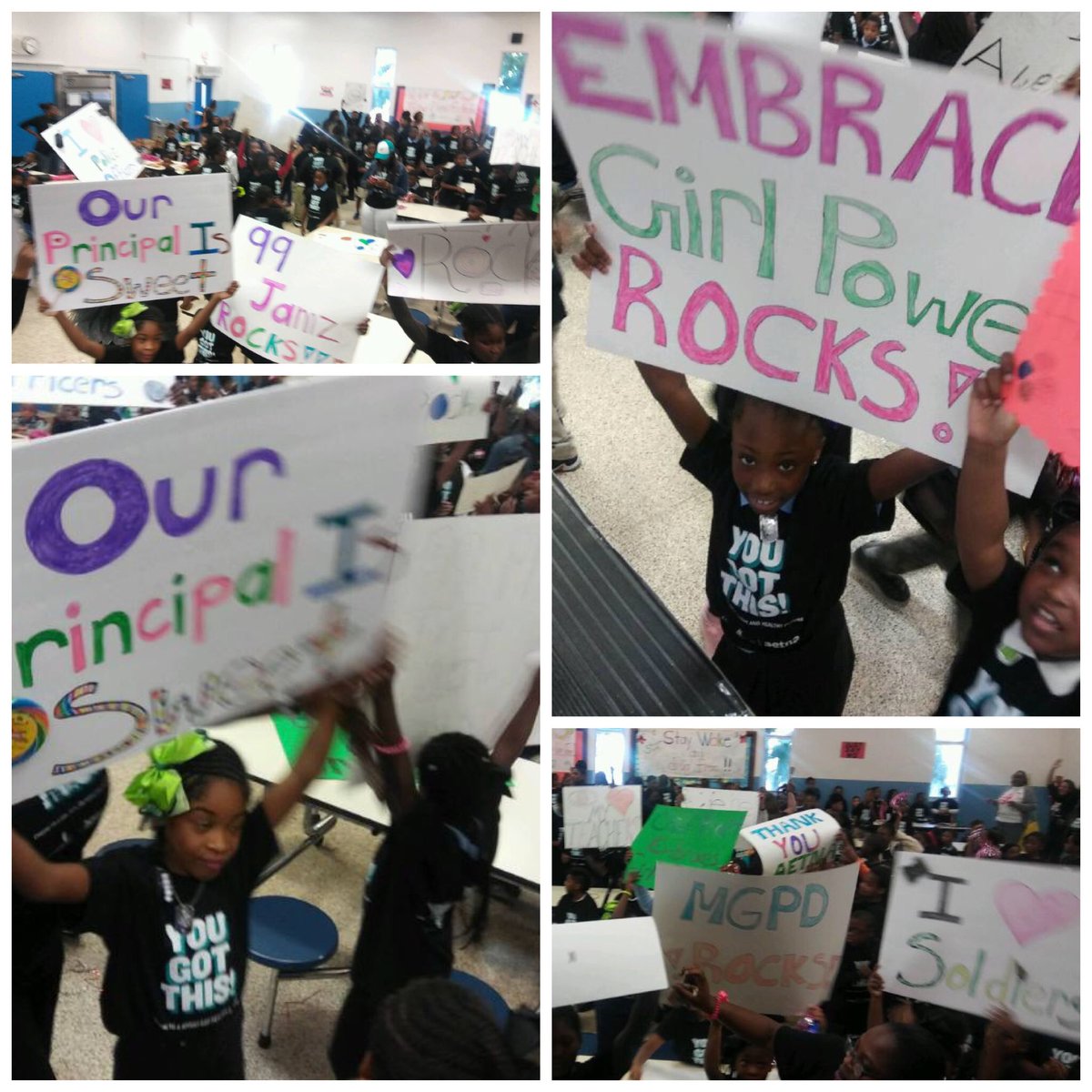 EmbraceGirlPwr's tweet photo. #EmbraceGirlPower #ParkviewElementary Pep Rally powered by #99Jamz #SHE-J Hercules and our fantastic sponsor, AETNA Better Health Of Florida https://t.co/1HfpqJob19