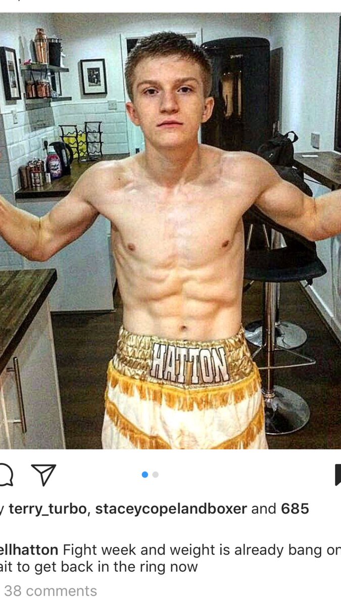 HitmanHatton's tweet photo. Like father like son. @camyh123 .The likeness in features &amp; frame(not now)is frighteningly similar. Wow. https://t.co/AOpnkuFetd