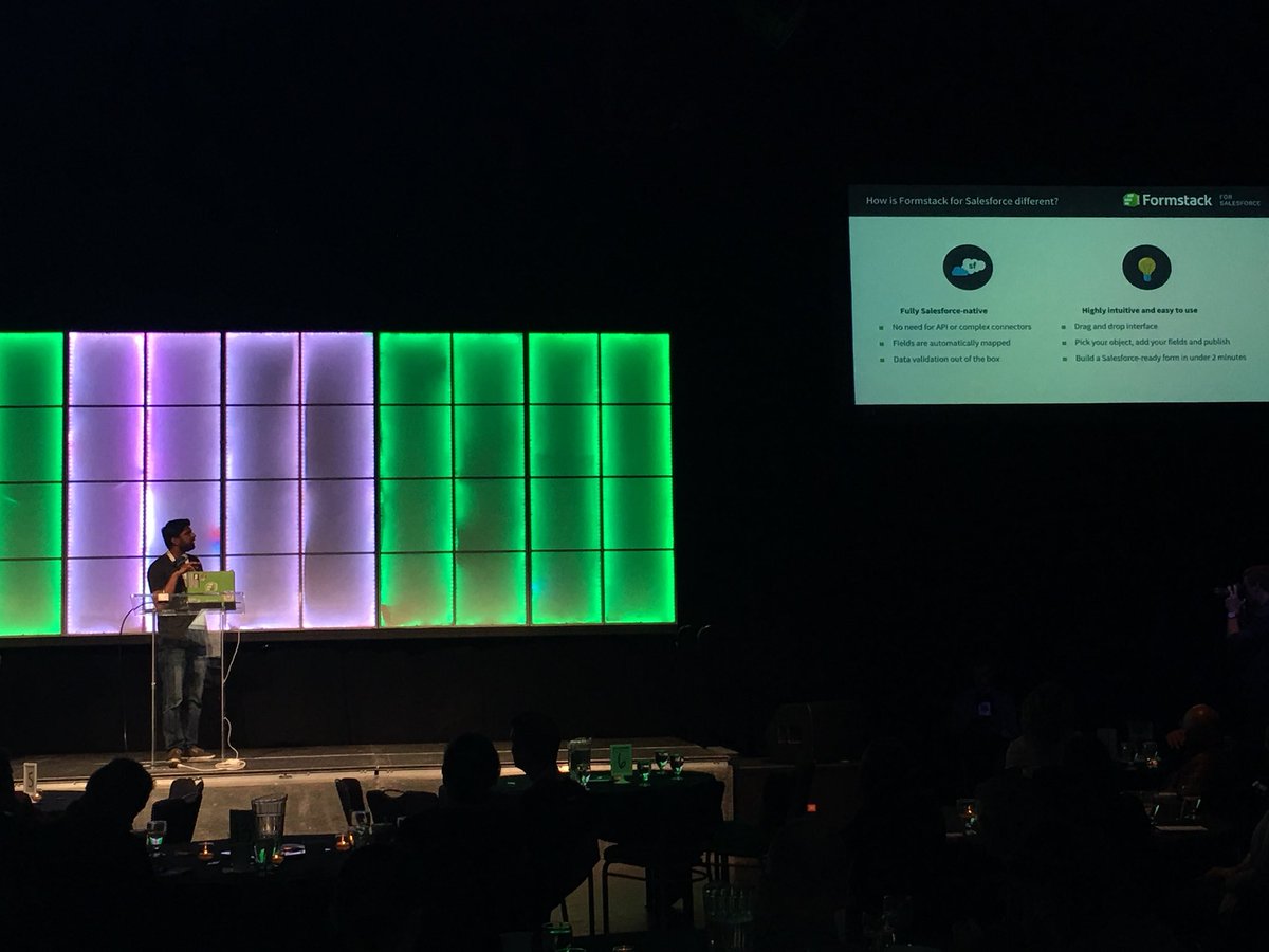 beaumbrooks's tweet photo. @Formstack for @salesforce is live. Francis crushing his first demo on the team! #Informedindy17 https://t.co/St01igaBTf