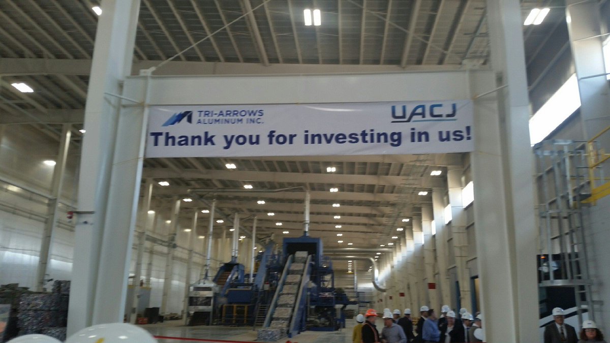 Logan also showed off its newest expansion that allows it to recycle 600 million pounds of scrap aluminum per year. #KYMakes