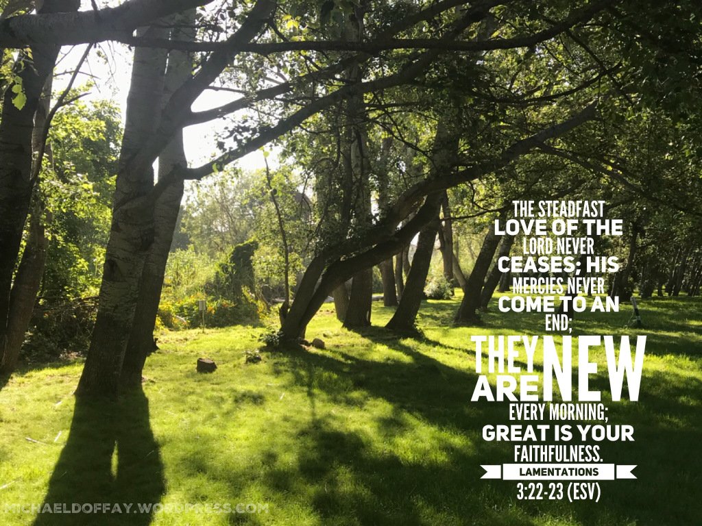 michaeldoffay's tweet photo. Lamentations 3:22-23  https://t.co/5pNx162J2F https://t.co/pQMVXi6lI4