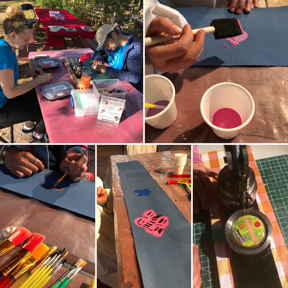 SadiesPlaceWR's tweet photo. THANK YOU to the artists that contributed to our Collaborative Art &amp; Buttons Cafes at @JSteckleFarm! #communityart #Collaboration #KWawesome https://t.co/9Knm338oro