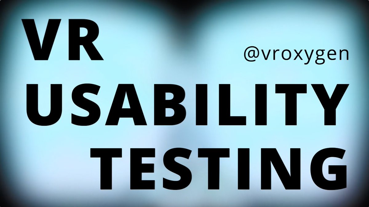 VRoxygen's tweet photo. Make sure Your #VR app is comfortable and the one that people want to have! #vrux #usability #usertesting #vrui https://t.co/N8aHdYSgzN https://t.co/uJTQQCQeUx