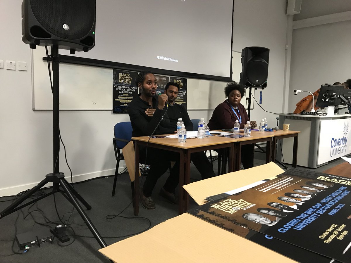 AnnetteHayCU1's tweet photo. Jason Arday challenging the ‘normitvity’ of race and the BME attainment gap at #CUSUBHM https://t.co/tcoqSKGfxW